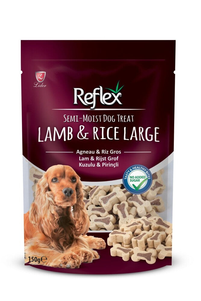 Reflex Plus Reflex Semi-moist Köpek Ödülü Kuzu & Pirinç 150 GR LARGE | SRC: Barcode: 8698995029155